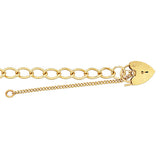 9CT YEL GOLD LADIES' 7.5 INCHES CHARM BRCLT