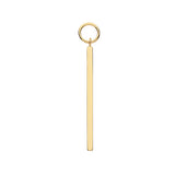 9CT YEL GOLD BAR EARRING CHARM