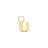 9CT YEL GOLD INITIAL EARRING CHARM