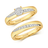 DIAMOND BRILLIANT BRIDAL SET